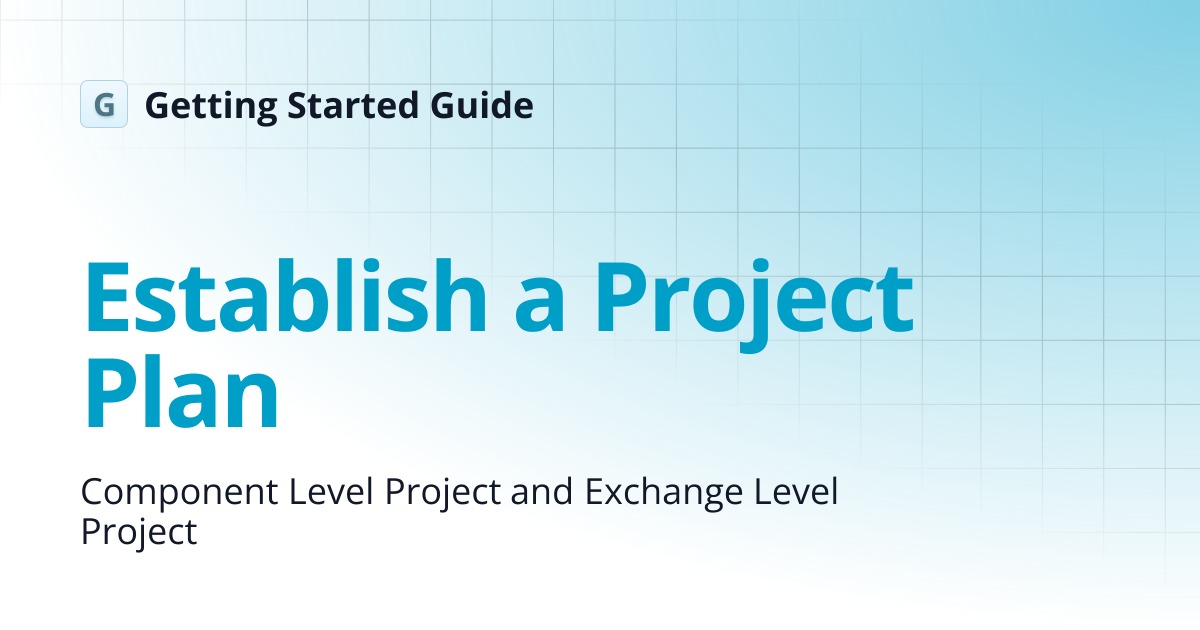 Establish a Project Plan | DEV | Getting Started Guide